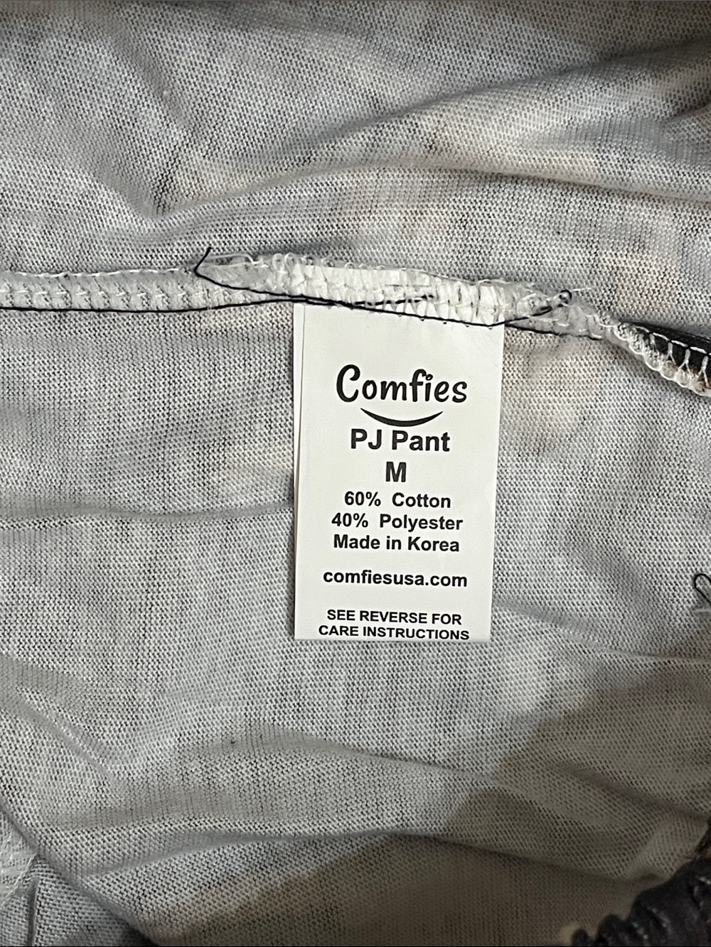 Comfies French Bulldog Pajama Pants Black Size M Unisex NWT - Picture 11 of 12